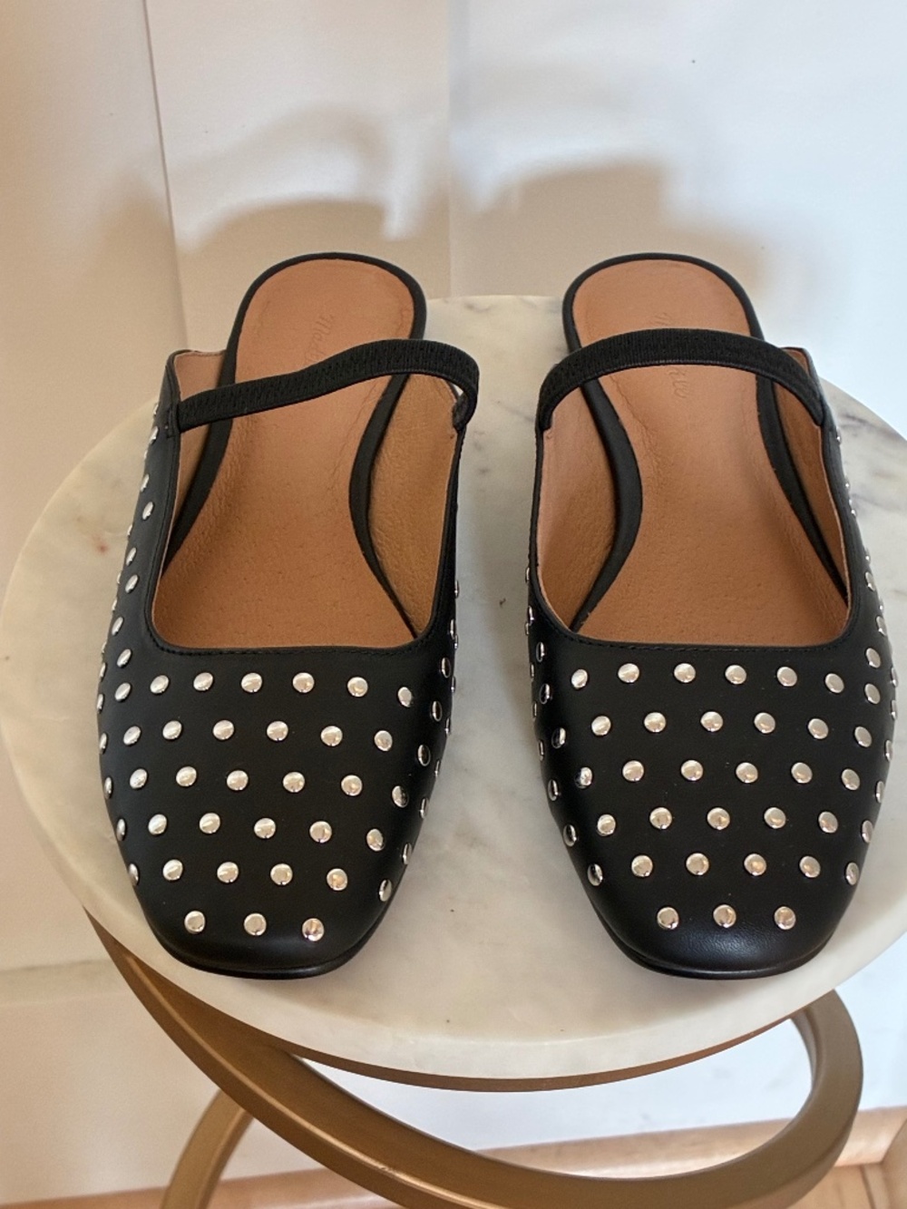 Madewell Greta Mule in black stud